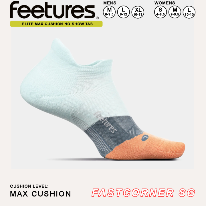 Feetures Elite MAX Cushion NST FW21 premium apex quick dry antiblister