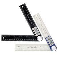 2Pc Digital Angle Finder Protractor 2 in 1 Angle Finder Ruler Construction Protractors for Woodworking Carpenter 200 mm