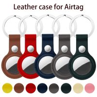 ┇☌✔ High quality Leather Case For Apple Airtags Protective cover For Apple Locator Tracker Anti-lost Device Keychain Protect Sleeve