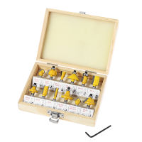 12 Pcs 1/4 Shank ทังสเตนคาร์ไบด์ Tipped Router Bit Set เครื่องมือไม้สำหรับ C