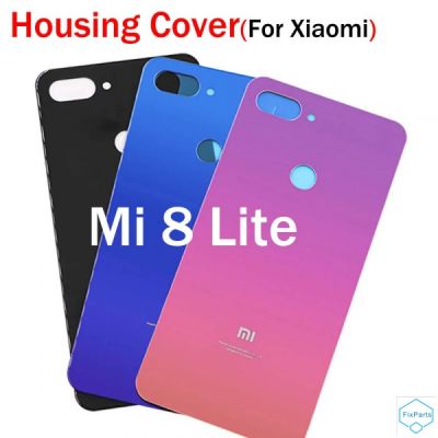 Xiaomi Mi 8 lite Cover Rear Glass Door Housing Replacement For Mi8 lite 8lite Cover Back Case