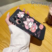 เคส Chenyyka สำหรับ Xiaomi Poco X5 Pro 5G Redmi Note 12 Pro Speed 5G Note 12 P 5G Note 12G ลายการ์ตูนสตรอเบอรี่เมโลดี้บางสวยงามเคสโทรศัพท์ดีไซน์ใหม่นิ่มป้องกันขอบสี่เหลี่ยมเคสปลอกซิลิโคนกันกระแทก