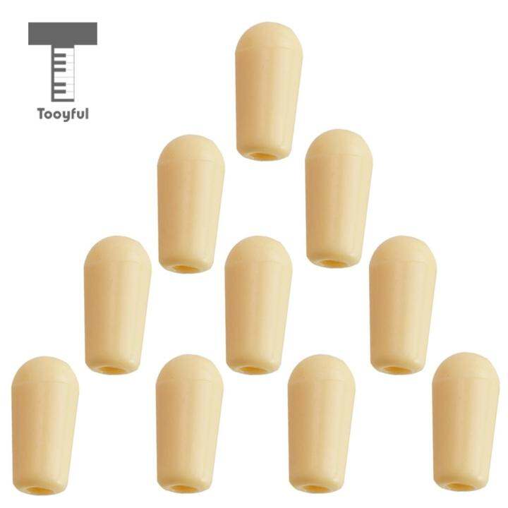 10-pieces-plastic-3-way-toggle-switches-knobs-cap-for-lp-electric-guitar-replacement-parts-4mm-beige