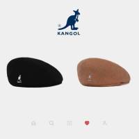 ? Kangol Kangaroo Wool 504 Wool Mesh Beret Mens And Womens All-Match Retro Japanese British Painter Hat