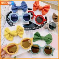 M7847Q3PV 2Pcs/Set สีสันสดใส ชุดที่คาดผมแว่นกันแดดเด็ก กรอบกลมๆ ที่คาดผม น่ารักมากๆ แว่นกันแดดเด็กมีโบว์คาดศีรษะ สำหรับทารกหญิง