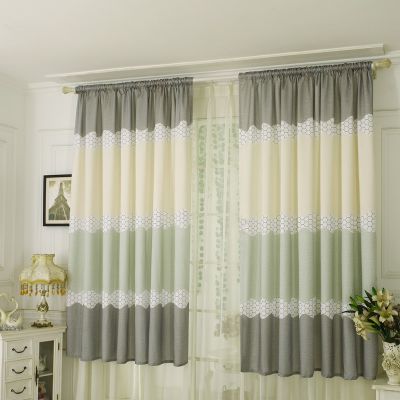1pc Geometry Semi Blackout Curtains Home Bedroom Window Tulle Sheer Drape