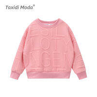 Taxidi Moda 2022 Spring Cotton Letter Pink Little Girl Clothes For Kid Cute Streetwear Pullover Children Fashion Sweatshirt 2134