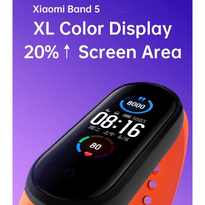 ฟรี-fi-xiaomi-mi-band-5-สายรัดข้อมือสมาร์ทเชื่อมต่อบลูทูธกันน้ําสําหรับใช้ในการออกกําลังกาย