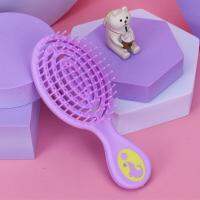 【CC】 Hollow Massage Anti-screw Hair Tools Small Kawaii Korean Cartoon Dolphins Comb for Baby Birth