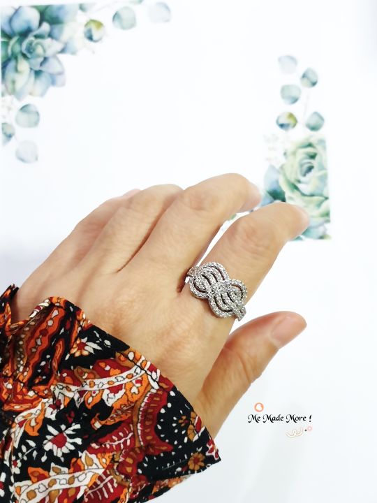 ใหม่-แหวนเงินมินิมอล-แหวนเงิน-แหวนเกาหลี-แหวนแฟชั่น-แหวน-แหวนดีไซน์-แหวนดารา-แหวนไขว้-ring-womenring-แหวนน่ารัก-เครื่องประดับ-แหวนเพชร