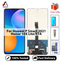 6.67 "Original สำหรับ Huawei P Smart 2021จอแสดงผล LCD Touch Screen Digitizer Assembly สำหรับ Huawei Honor 10X X10 Lite Y7A LCD Touch Panel พร้อมเครื่องมือฟรี