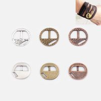 【CW】 10pcs Fashion Jewelry Tibetan Silver/Copper/Bronze Hammered Buckle Clasps 5mm 8mm Flat Leather Cord Making