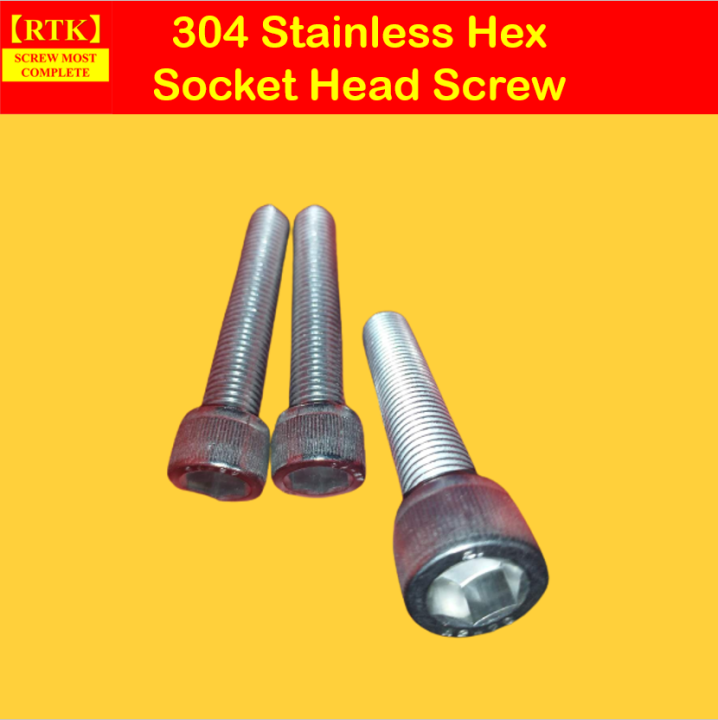 RTK 6mm 304 Stainless Hex socket head Bolts per Piece Lazada PH