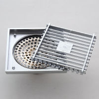 Shower Floor Drain Brass Square Deodorant Insect Strainer Waste Grate Kitchen Bathroom Anti-blocking Filter Washroom Accessorie