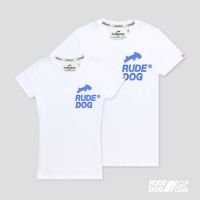 Rudedog เสื้อยืดชาย/หญิง สีขาว รุ่น 2Line (ราคาต่อตัว)