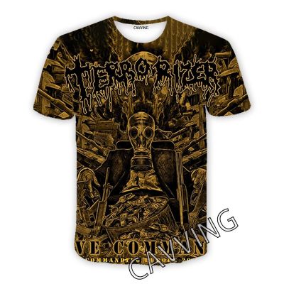 Terrorizer Rock 3D พิมพ์สบายๆเสื้อยืด Hip Hop Tee เสื้อ Harajuku สไตล์ Tops เสื้อผ้าแฟชั่นสำหรับผู้หญิง/ผู้ชาย