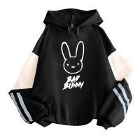 {Echoes Department Store}ตลก Bad Bunny Hoodie พิมพ์ Kawaii การ์ตูน Harajuku ขนาดใหญ่ Streetwear เสื้อกันหนาวสไตล์เกาหลีแขนยาวผู้หญิงผู้ชาย Hoody