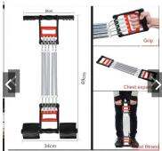 Bộ Dụng Cụ Dây Kéo 5 Lò Xo Tập Cơ Bụng Cơ Tay Đa Năng