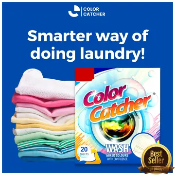 50 Color Catcher Laundry Sheets Maintains Clothes Color Allows Mixed Washes