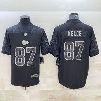 2023 New Fashion version NFL Kansas City Chiefs Mens Reflective Limited Edition No. 87 Travis Kelce Football Jersey