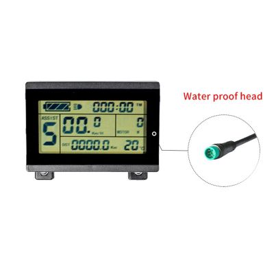 Electric Bike Display Parts KT-LCD3U LCD Instrument with Waterproof Connector USB Bicycle Accessories