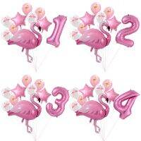 【hot】✓✗  Foil Set 30Inch Pink Number Balloons 1 2 3 4 5 6 7 8 9 Years Old Birthday Baby Shower