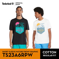 Timberland Mens Short Sleeve Nature Front Graphic T-shirt เสื้อยืด (TS23A6RPW)