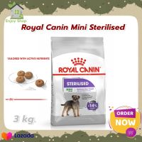 Royal Canin Mini Sterilised 3kg อาหารเม็ดสุนัขโต พันธุ์เล็ก ทำหมัน อายุ 10 เดือนขึ้นไป (Dry Dog Food, โรยัล คานิน)