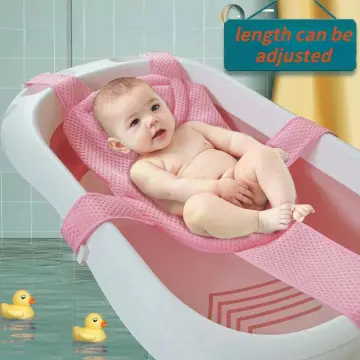 Baby Bath Tub Pillow Floating Anti-Slip Bath Cushion Soft Seat Bathtub  Support for Newborn 0-6 Months