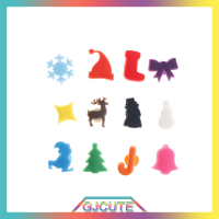 GJCUTE ปฏิบัติ12pcs Christmas Decor PARTY ซิลิโคนดูดถ้วยแก้ว recognizer ป้ายเครื่องหมาย