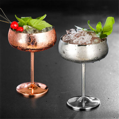 Chic 304 Stainless Steel tail Glass 1pc Rose tail Juice Drink Wine Champagne Goblet Party Barware Kitchen Tools 1pcs