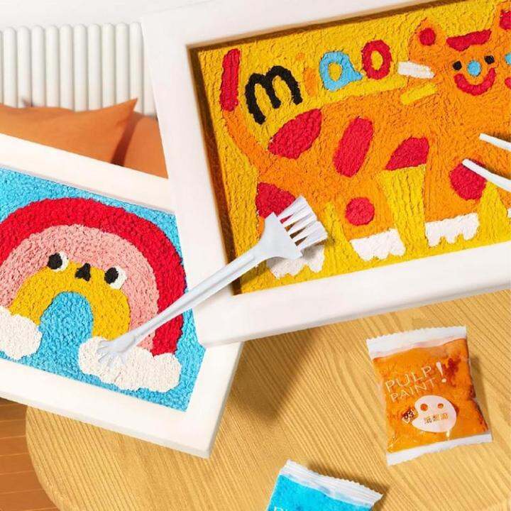 puzzle-puncture-painting-texture-painting-diy-handmade-toys-for-kids-educational-art-painting-set-texture-paste-and-kids-painting-material-for-beginner-gaudily