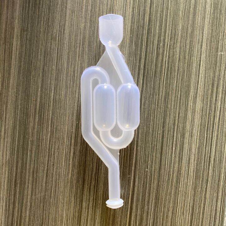 Air Lock Food Grade Twin Bubble Plastic Valve Home Brewing Fermentation