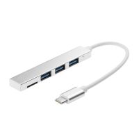 Flash Sale 4 In 1 USB 3.1 Type-C Hub เป็น USB 3.0 Hub พร้อมช่องเสียบเครื่องอ่าน TF สำหรับ MacBook