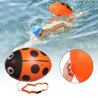 Safety Swim Buoy Inflatable Flotation Drift Bag With Waist Belt PVC Lifebelt For Open Water Swimming Sports Outdoor Swim Tool  Floaties