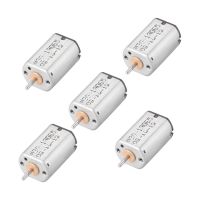 จอ Dc Uxcell 6V 58000Rpm 0.2a Motor Listrik เพลากลมสำหรับเรือของเล่น Rc รุ่น5ชิ้น