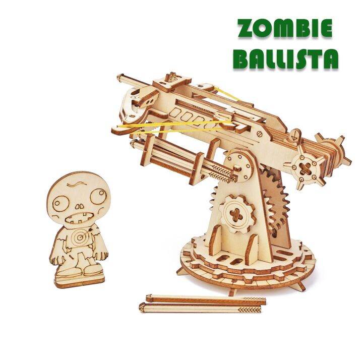 Siege Heavy Ballista Toy Model To Build 3D Wooden Mechanical Puzzle