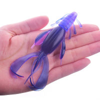 2PCS Shrimp Shaped Silicone Soft Bait 10cm 10.5g Crankbait Fishing Lure Jig Wobblers Perch Artificial Crazy Flapper Swingbaits