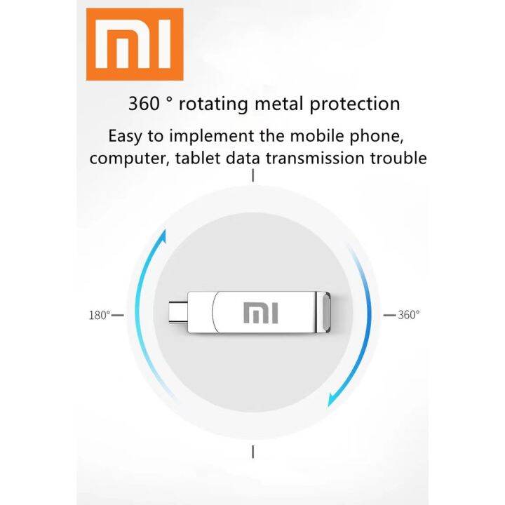 จัดส่งฟรี-cod-xiaomi-เพ็นไดรฟ์โลหะ-otg-ดั้งเดิม-512g-256gb-128g-64g-32g-16g-8g-type-c-usb-type-c-คู่