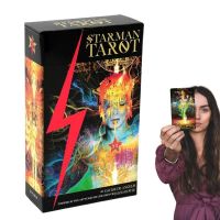 【Study the folder well】  Starman Tarot Family Gathering Chess Card Game Fortune Telling Divination Oracle Cards Leisure Table Game Entertainment Cards