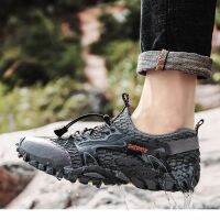 【5 Color】 Outdoor Men Running Shoes Slip-on Sneakers Quick Drying Trekking Shoes