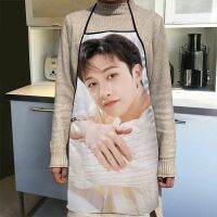 Custom 2023 Bang Chan Kitchen Apron Dinner Party Cooking Apron Adult Baking Accessories Waterproof Fabric Printed Cleaning Tools Aprons