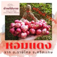 หอมแดง ศรีสะเกษ 1กิโลกรัม บ้านไม้งาม  คัดเกรด ส่งออก ราคาชาวบ้าน