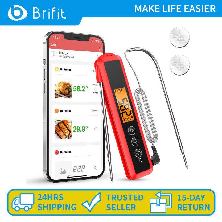 Brifit Digital Oven Meat Temperature Detector Grill Thermometer °F/°C