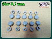 PLASTIC COVER THE NUT HEAD (BEIGE) GENERAL size 0.3 mm. (10 PCS)  #ฝาครอบหัวน็อต ทั่วไป (ขนาด 0.3 มมม.) สีเบจ พลาสติกครอบหัวน็อต (สีเนื้อ)