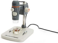 Celestron - 5 MP Digital Microscope Pro - Handheld USB Microscope Compatible with Windows PC and Mac - 20x-200x Magnification - Perfect for Stamp Collecting, Coin Collecting Single