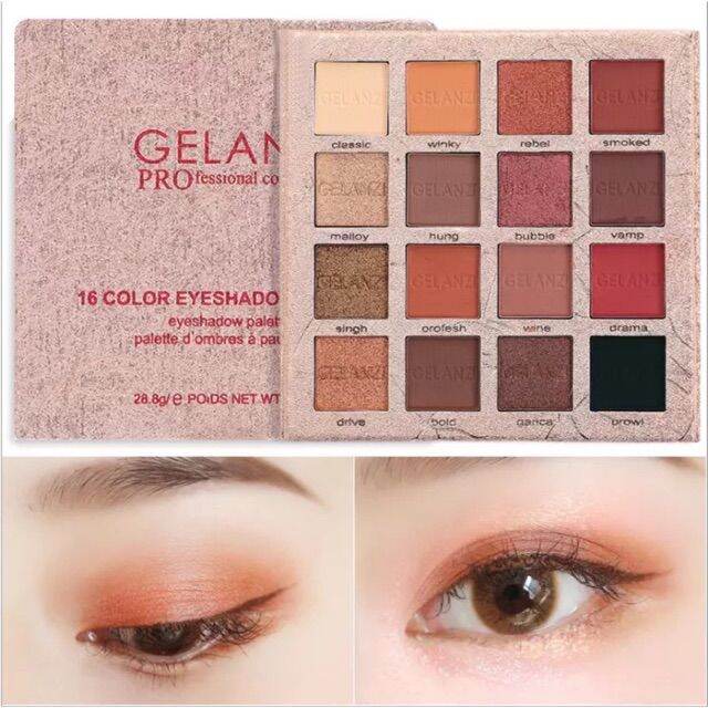 GELANZI professional Eyeshadow Palette 16 Colors Lazada PH