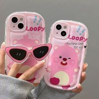 เคส RouJiang สำหรับ iPhone 15 14 13 12 11 Pro Max X XR Xs Max 8 7 6S Plus SE 2020การ์ตูนอะนิเมะน่ารักแคปซูล Loppy เคสโทรศัพท์รองรับการกระแทกไม่มีวงเล็บ