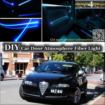 For Alfa Romeo GT AR interior Ambient Light Tuning Atmosphere Fiber Optic Band Lights Inside Door Panel illumination For Tuning