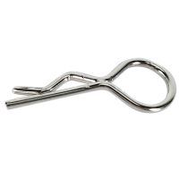 50Pcs Stainless Steel Body Clips Shell Cover Pin Bend for 1/10 RC Car Remote Control Toys Hsp Redcat Exceed Spare Parts